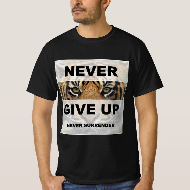 T-shirt Ne jamais abandonner ne jamais abandonner le devis (Devant)