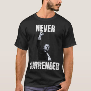 T-shirt Ne jamais abandonner Trump Élections Américains Ra