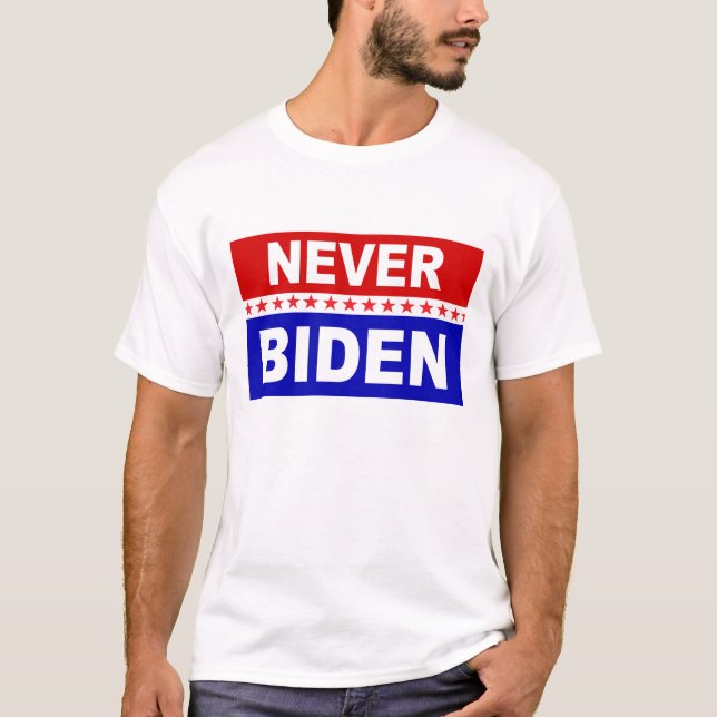 T-shirt Ne jamais biden (Devant)