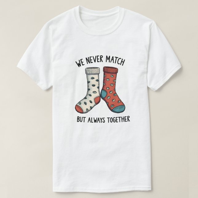 T-shirt Ne jamais correspondre (Design devant)