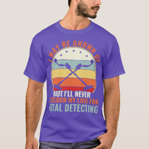 T-shirt Ne jamais dépasser mon amour pour le métal Détecte