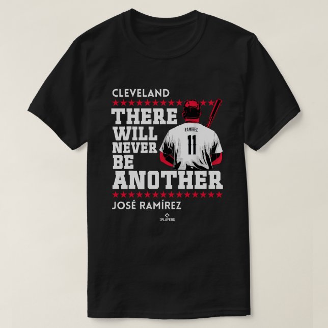 T-shirt Ne jamais être un autre Jose Ramirez Cleveland MLB (Design devant)