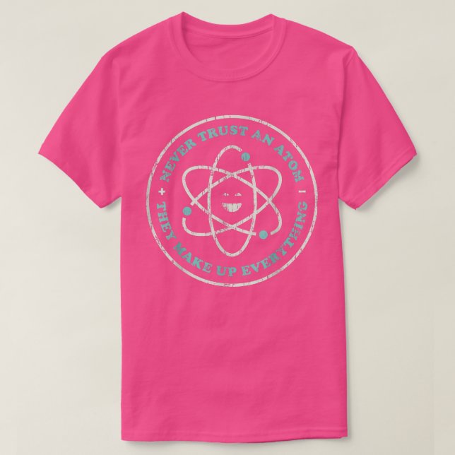 T-shirt Ne jamais faire confiance à un enseignant de chimi (Design devant)