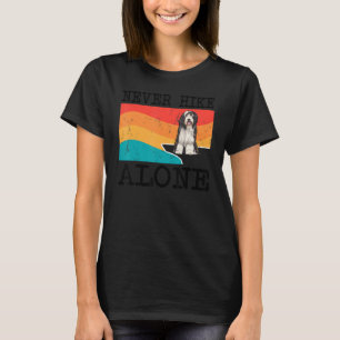 T-shirt Ne jamais faire la randonnée seule harcelé Collie 