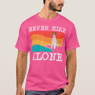 T-shirt Ne jamais marcher seul fil Fox Terrier Terrier Ran
