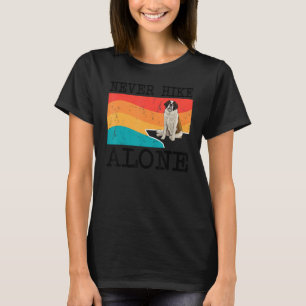 T-shirt Ne jamais marcher seul St Bernard Randonnée graphi