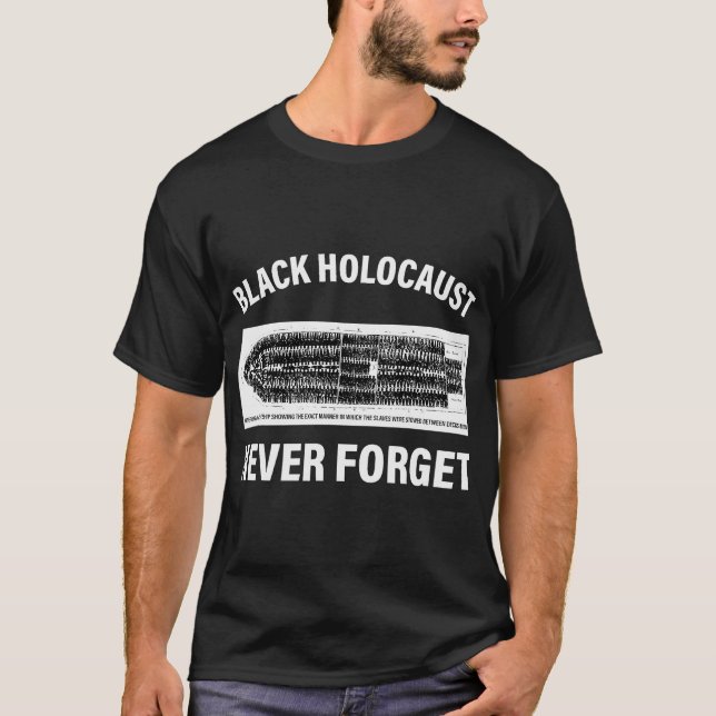 T-shirt Ne jamais oublier la conscience de l'Holocauste no (Devant)