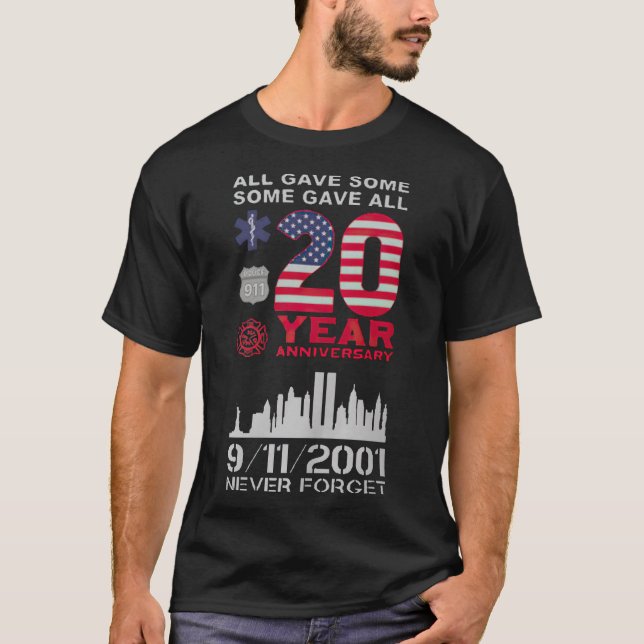 T-shirt Ne jamais oublier le 9 11 (Devant)