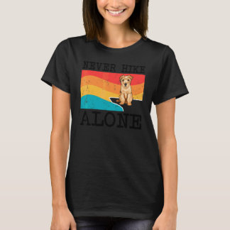 T-shirt Ne jamais randonner seul Graphique de randonnée No