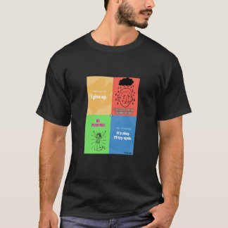 T-shirt Ne jamais renoncer : Motivational Collector Design