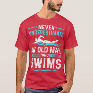 T-shirt Ne jamais sous-estimer la nage humaine