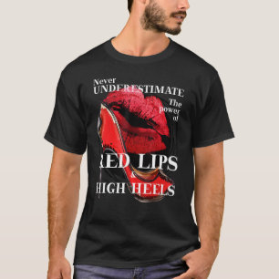 T-shirt Ne jamais sous-estimer la puissance de Red Lips ca
