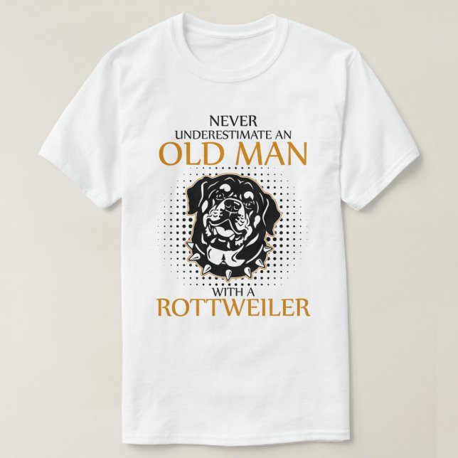 T-shirt Ne jamais sous-estimer un Rottweiler (Design devant)