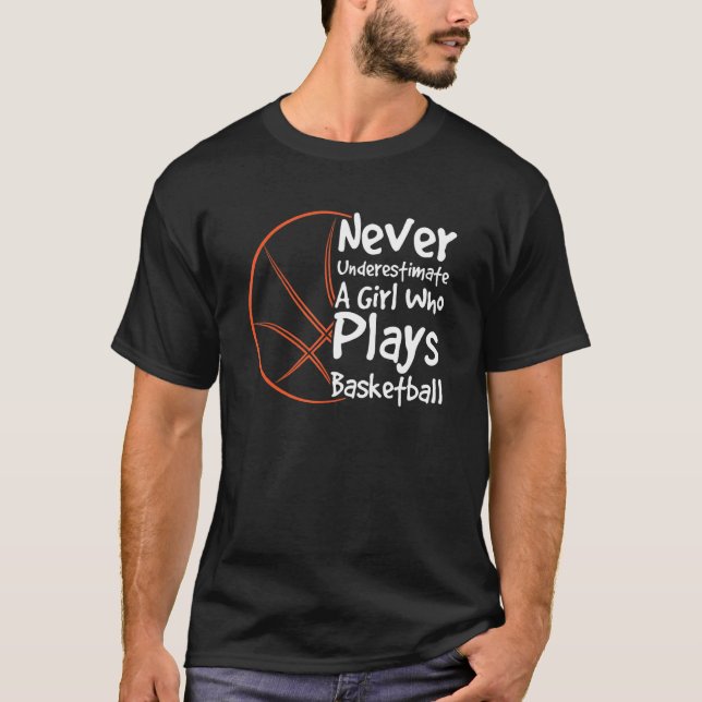 T-shirt Ne jamais sous-estimer une fille (Devant)