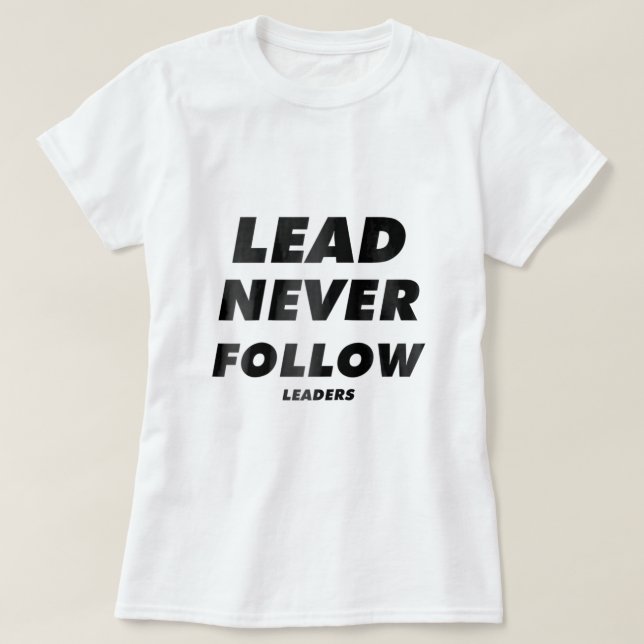 T-shirt Ne jamais suivre les leaders Raglan Baseball Tee20 (Design devant)