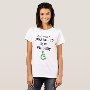 T-shirt Ne jugez pas un handicap par sa chemise de visibil