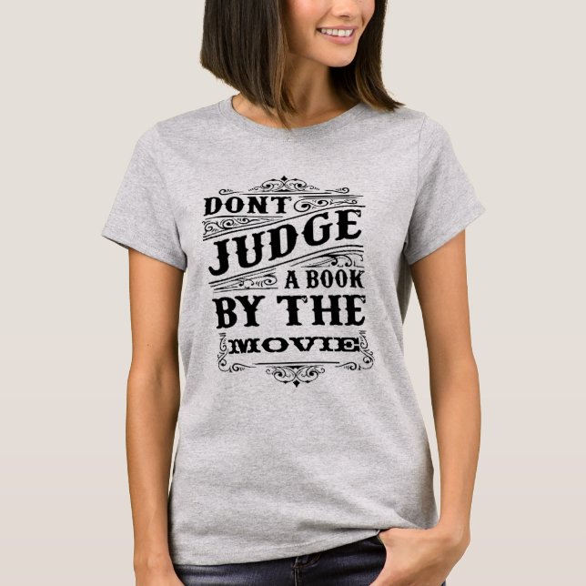 T-SHIRT NE JUGEZ PAS UN LIVRE DU FILM (Devant)