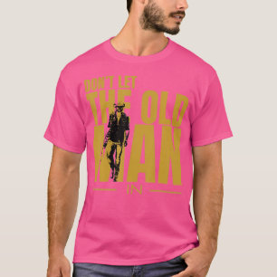 T-shirt Ne Laisse Pas Le Vieux Homme En Vintage Marcher Av