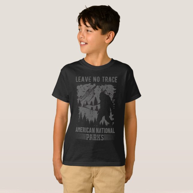 T-shirt Ne laissez aucun trace America National Parks Shir (Devant entier)