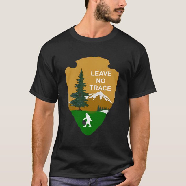 T-shirt Ne laissez pas de trace Édition Parcs nationaux (Devant)
