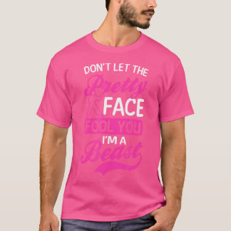 T-shirt Ne Laissez Pas Le Joli Visage Dire Vous Bête Desig