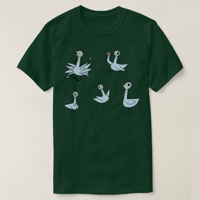 T-shirt Ne laissez pas Pigeon conduire le bus  (Design devant)
