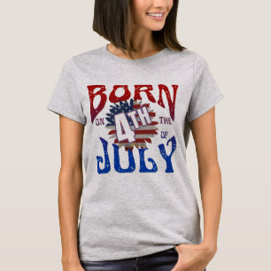 T-Shirt Né le 4 juillet