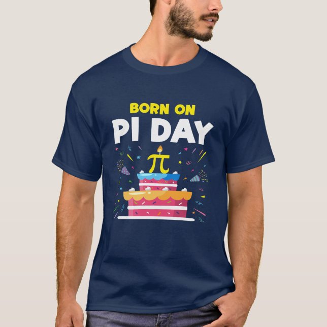 T-shirt Né Le Jour Du Pi (Devant)