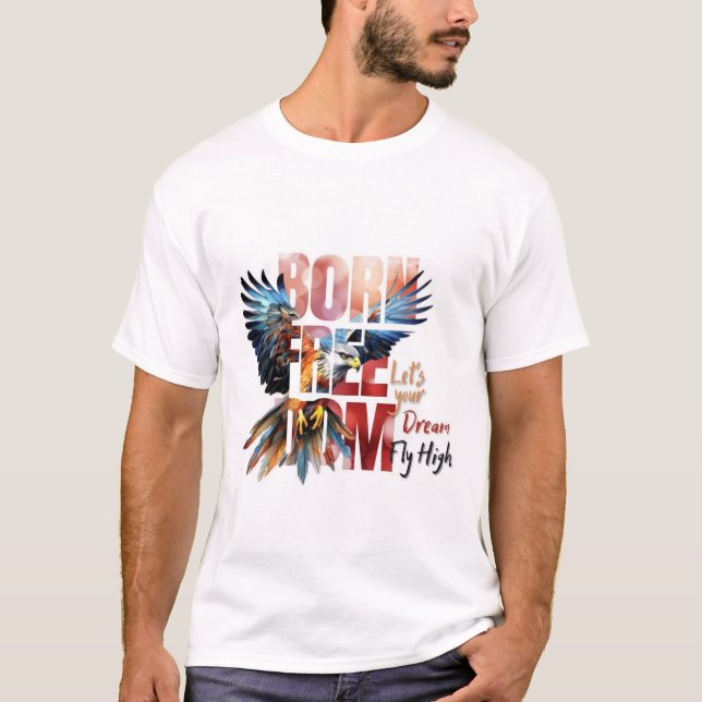 T-shirt Né Libre Dom (Devant)
