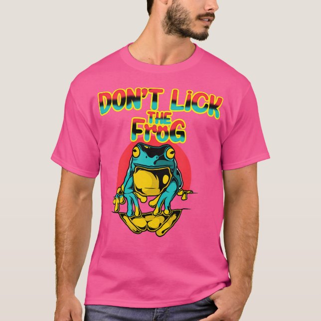 T-shirt Ne Lick Pas La Grenouille (Devant)