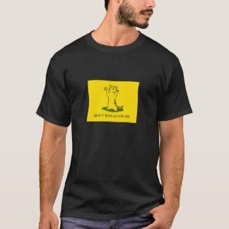 T-shirt NE MALAXEZ PAS SUR MOI (l'arrière - plan jaune)
