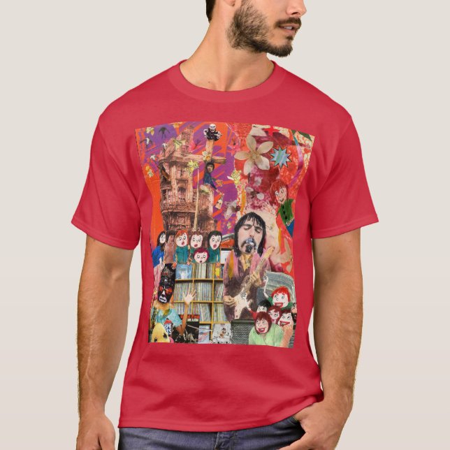 T-shirt Ne mangez pas la neige jaune (Devant)