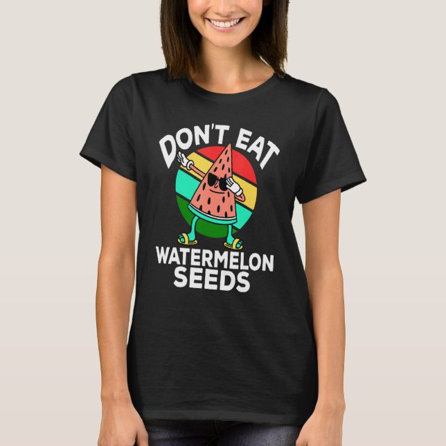 T-shirt Ne Mangez Pas Les Graines De Pastèque  Grossesse D (Devant)