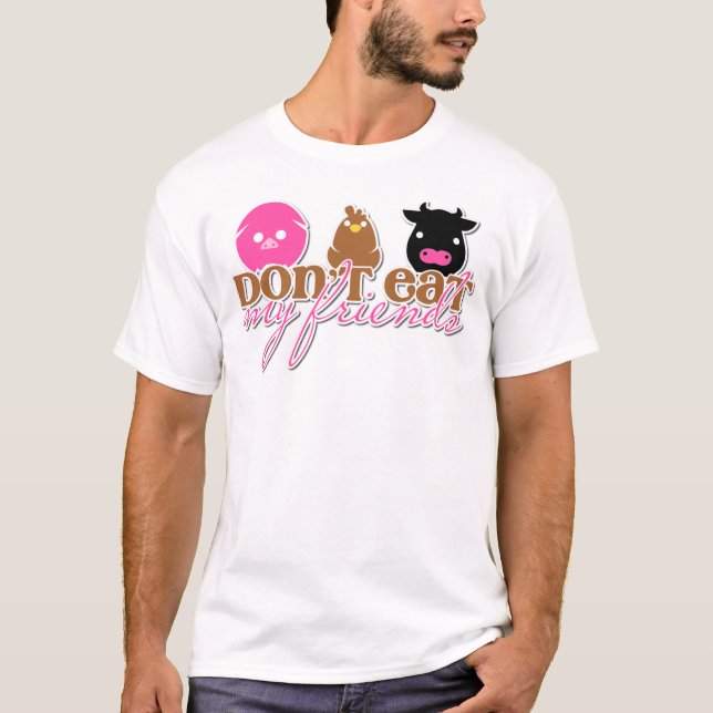 T-shirt Ne mangez pas mes amis ! (Devant)