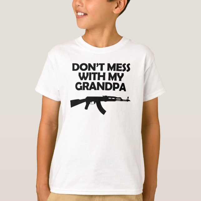 T-shirt Ne manque pas avec mon grand-père (Devant)