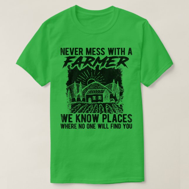 T-shirt Ne Manquez Jamais Avec Un Agriculteur Nous Connais (Design devant)
