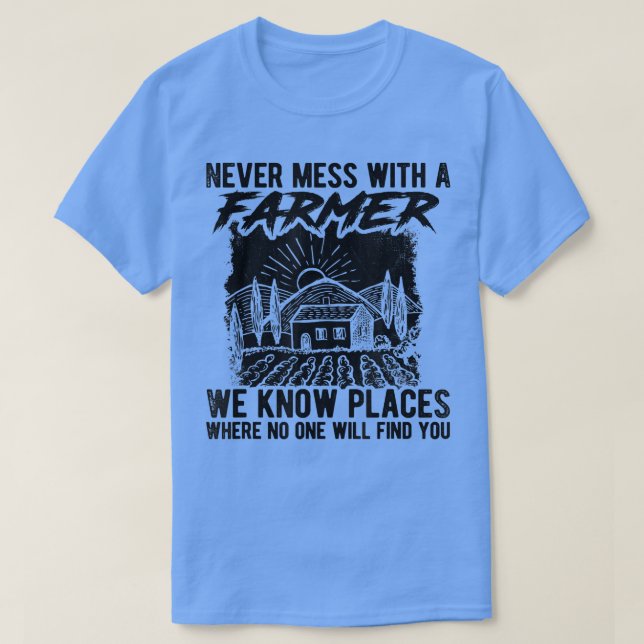 T-shirt Ne Manquez Jamais Avec Un Agriculteur Nous Connais (Design devant)