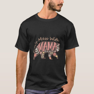 T-shirt Ne Manquez Pas Avec Mama Bear Maman Boho Daisy Flo
