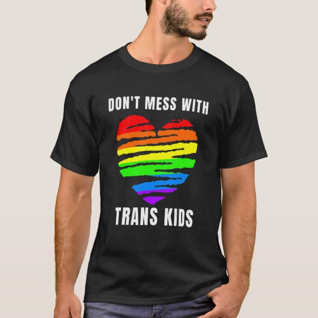 T-shirt Ne manquez pas avec Trans Kids Texas Protect Trans (Devant)