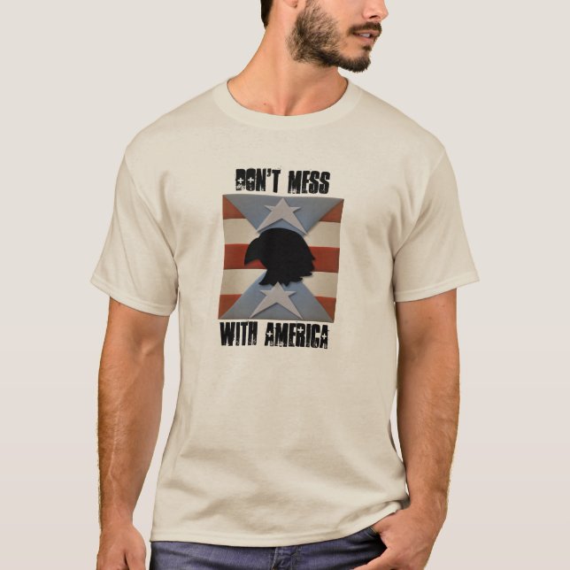 T-shirt Ne manquez pas l'aigle américain (Devant)