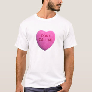 T-shirt Ne m'appelez pas coeur rose de sucrerie