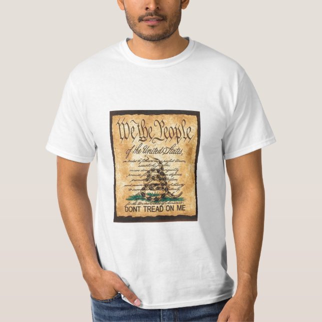 T-shirt Ne marchez pas sur la constitution (Devant)