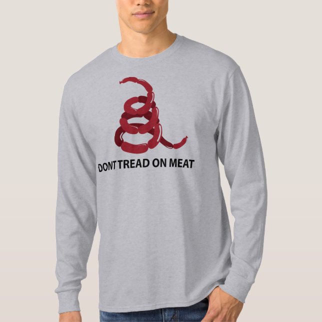 T-shirt Ne marchez pas sur la viande (Devant)