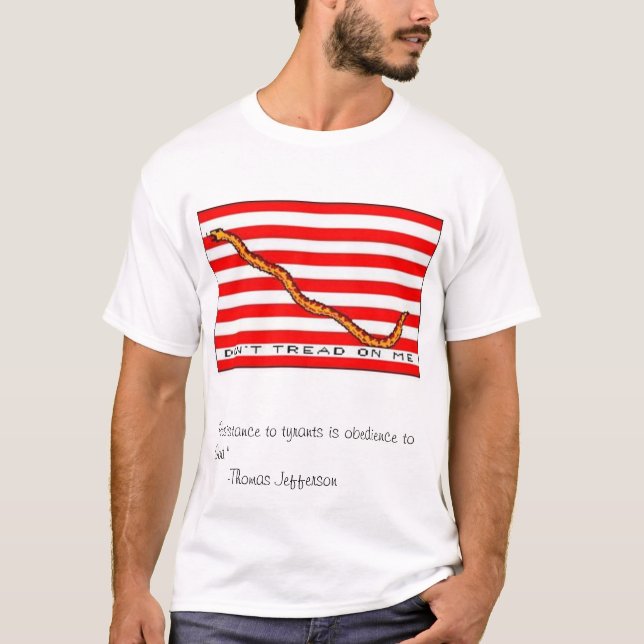 T-shirt Ne marchez pas sur moi (Devant)