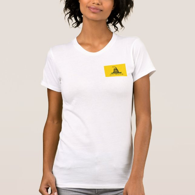 T-shirt Ne marchez pas sur moi - drapeau de Gadsden - (Devant)