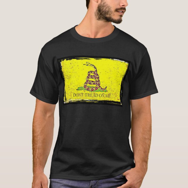 T-shirt Ne marchez pas sur moi le drapeau de Gadsden (Devant)