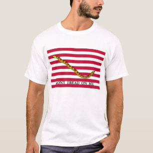 T-shirt Ne marchez pas sur moi - le drapeau de Jack de