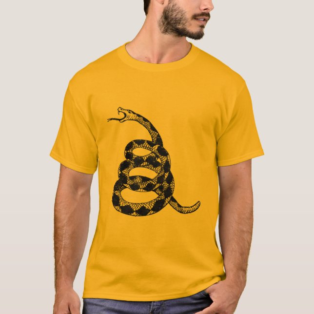 T-shirt Ne marchez pas sur moi le serpent (Devant)