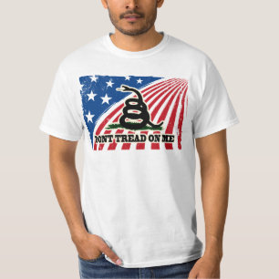 T-shirt Ne marchez pas sur moi patriote