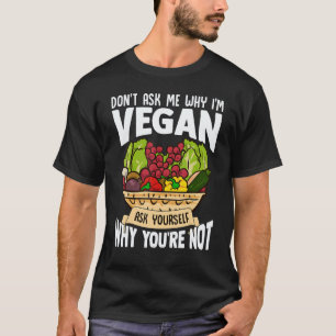 T-shirt Ne me demandez pas pourquoi je suis végan drôle gr